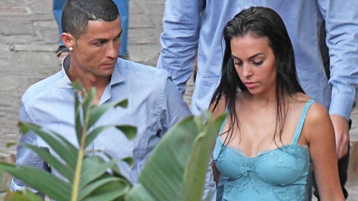 Georgina Rodríguez y Cristiano Ronaldo durante sus estancia en Marbella