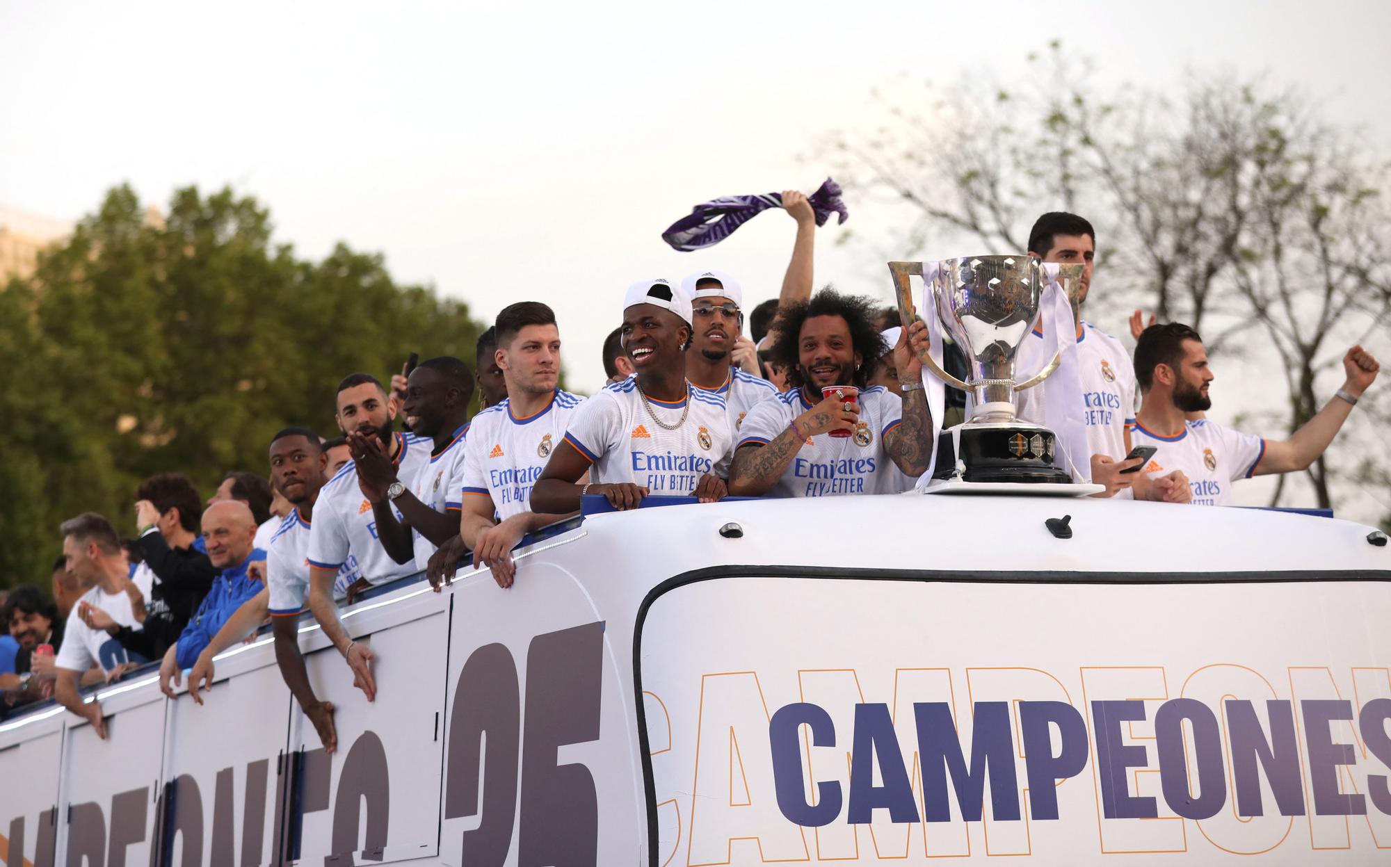 LaLiga - Real Madrid celebrate winning LaLiga