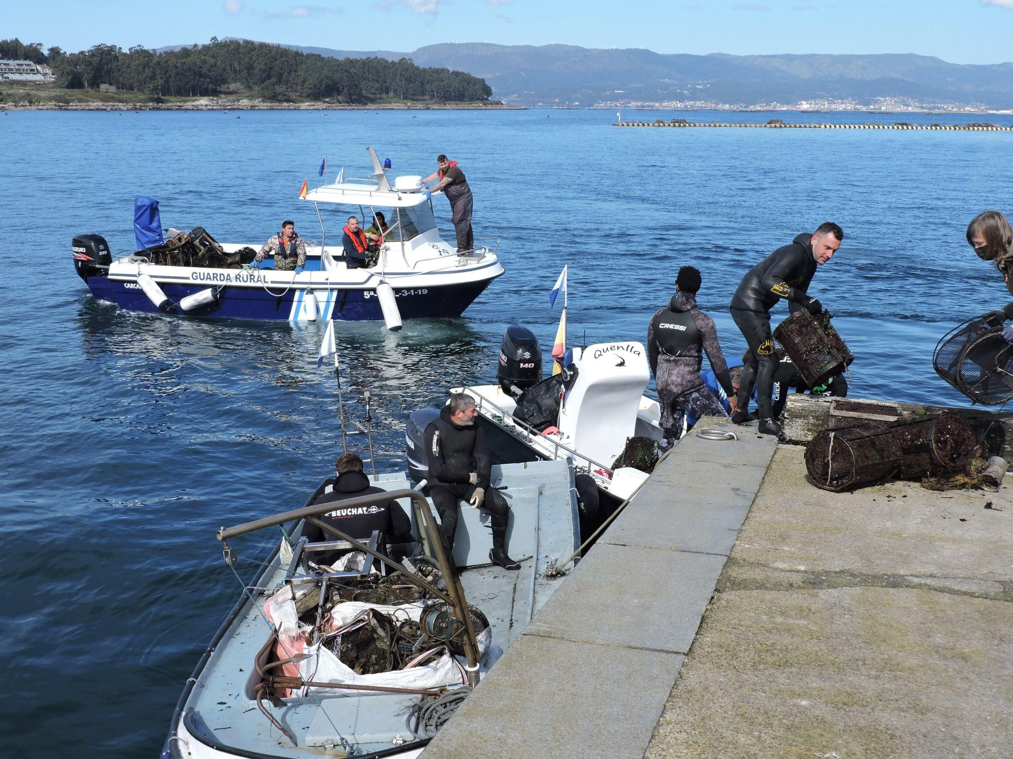 Así se lucha contra la basura marina en Areoso