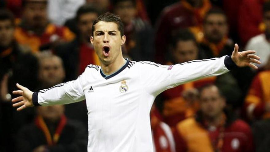 Cristiano Ronaldo celebra uno de los goles.