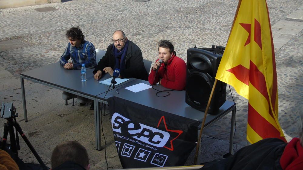 Manifestació 3+2 dels estudiants gironins