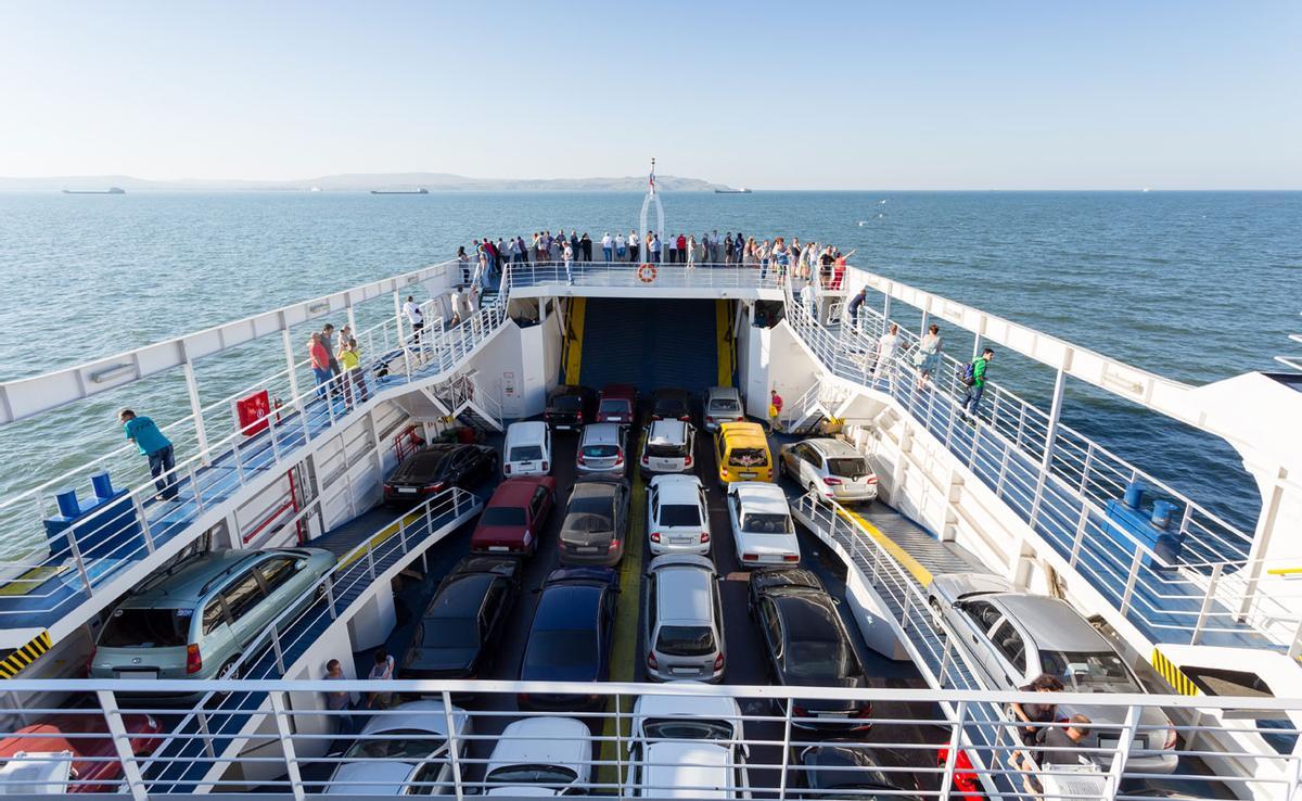 Imagen de la cubierta de un ferry