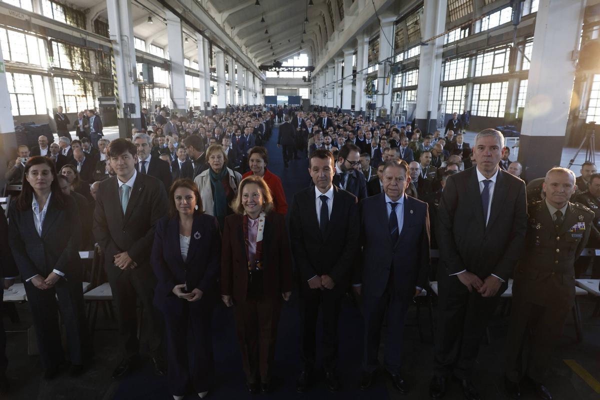 III Encuentro del Ecosistema de la Industria Nacional de Defensa centrado en el Corredor Norte, organizado por Indra en la Fábrica de Armas de La Vega, en Oviedo.