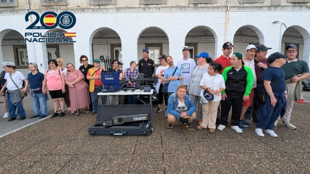 Un momento de la visita
