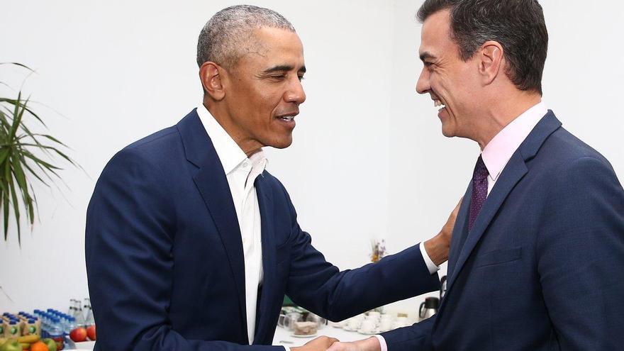 Sánchez y Obama exhiben sintonía en Sevilla