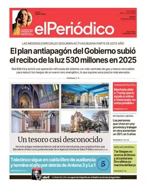 La portada de EL PERIÓDICO del 17 de enero de 2026