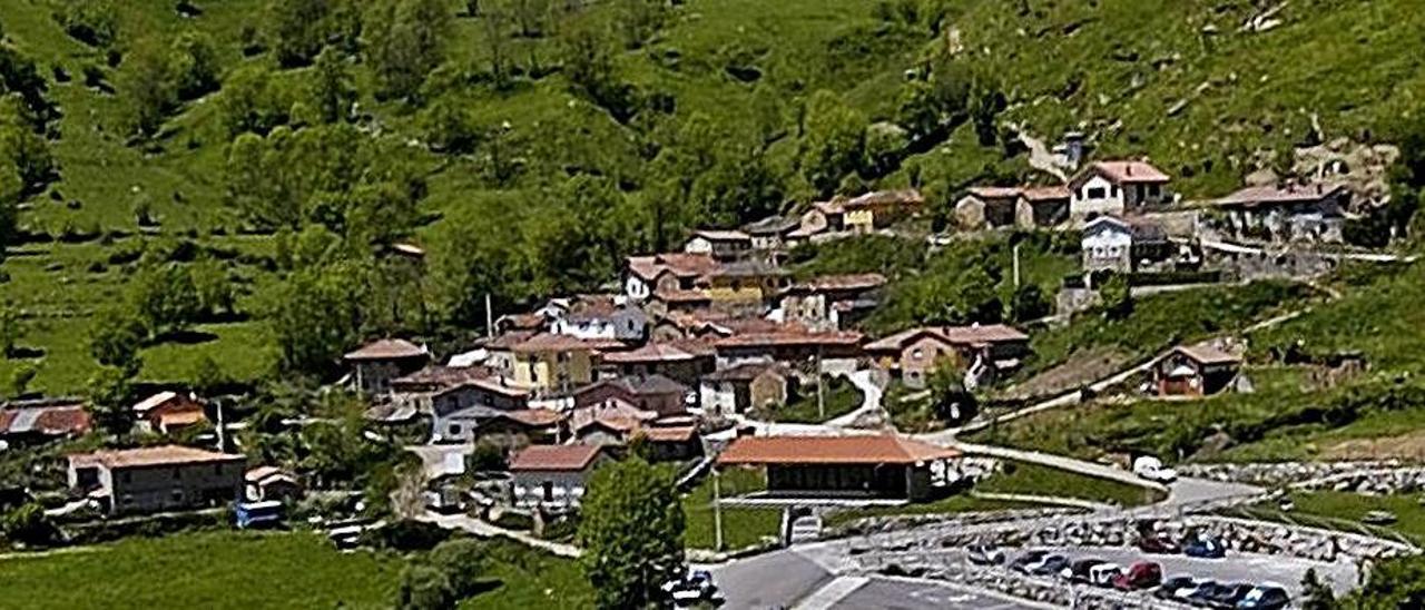 El pueblo de Tuiza, en el parque de las Ubiñas.