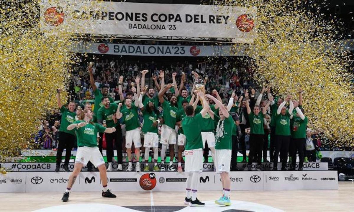 El Unicaja ganó la Copa en Badalona 2023.