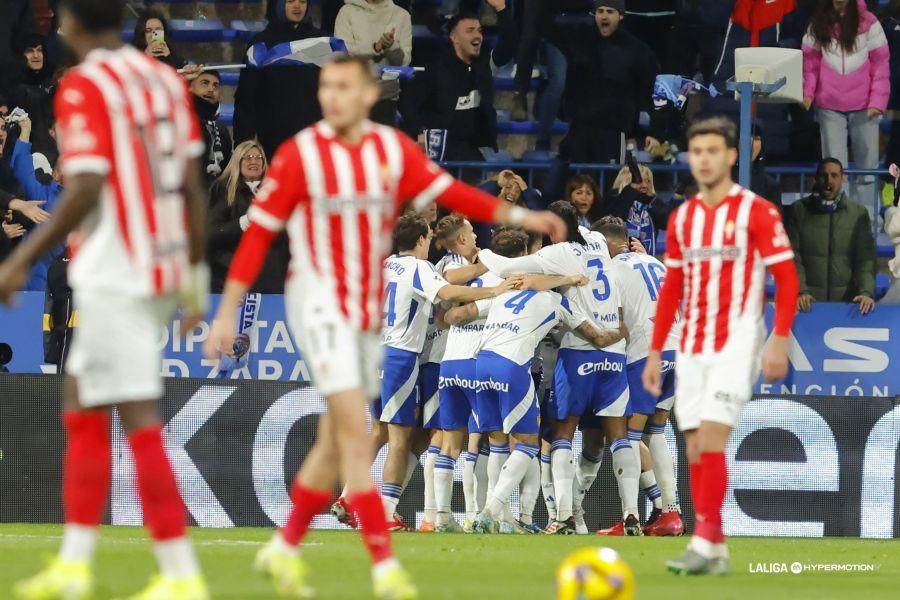 Así fue el partido entre el Sporting y el Zaragoza
