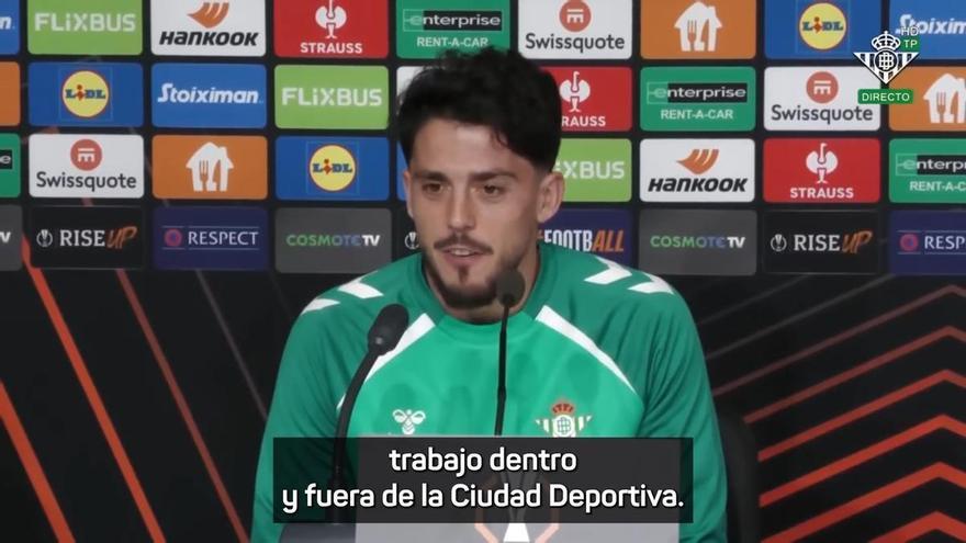 Pablo Fornals: "Espero que mi mejor versión esté por llegar"