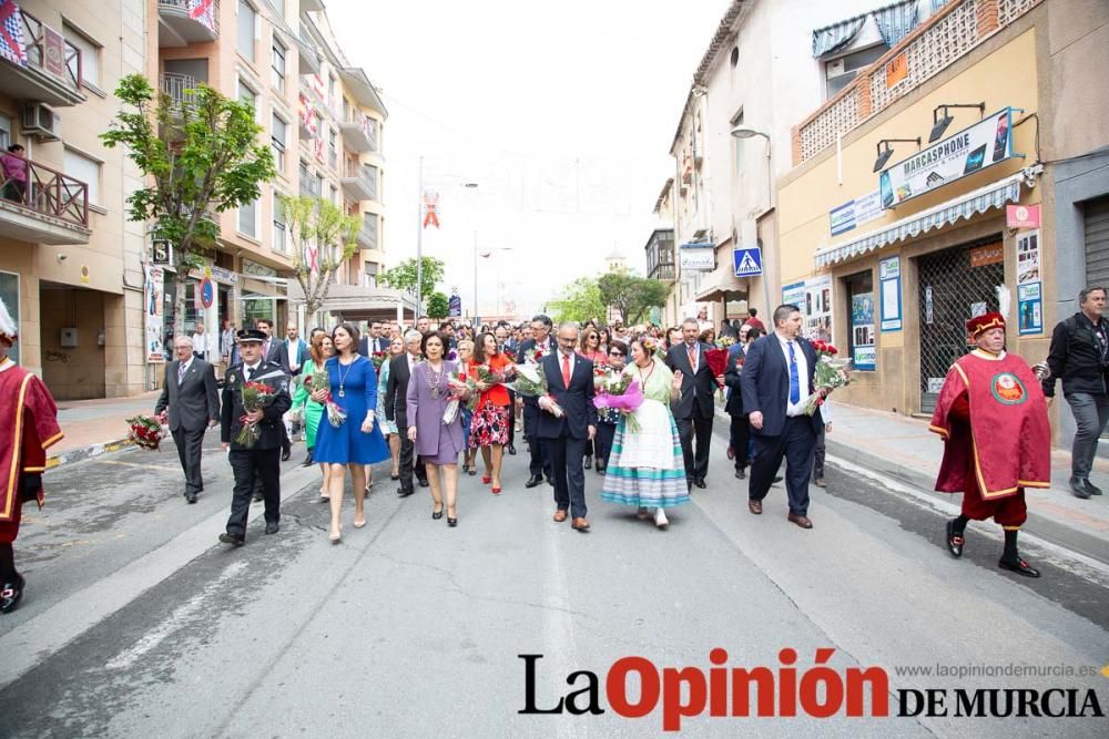 Ofrenda de flores en Caravaca