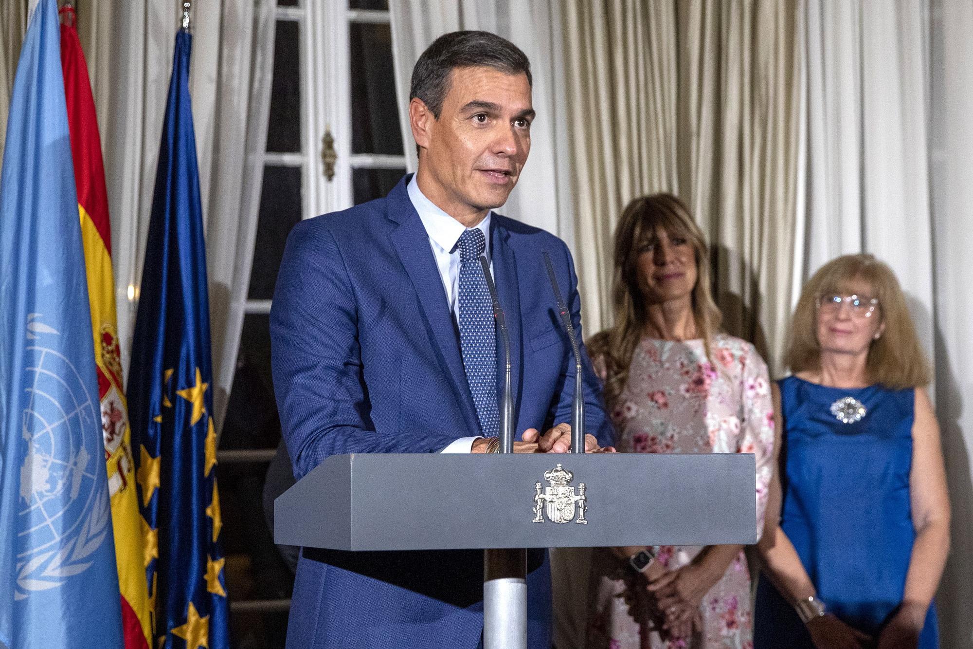 Pedro Sánchez en la cumbre de la ONU en Nueva York.