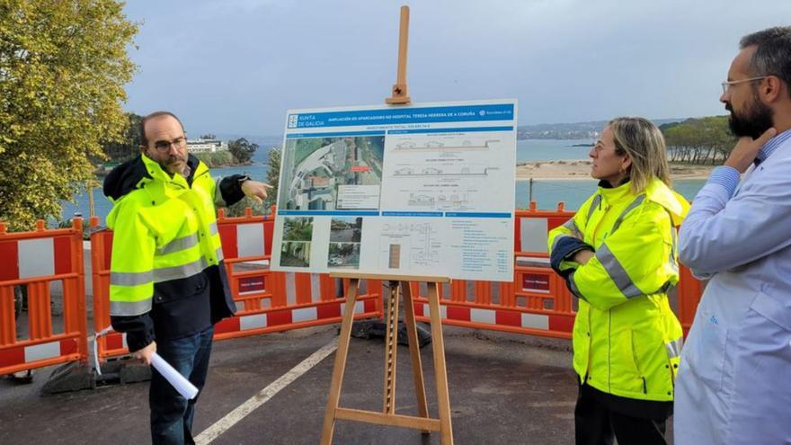 El hospital materno de A Coruña tendrá desde noviembre 31 plazas de aparcamiento en su parte trasera