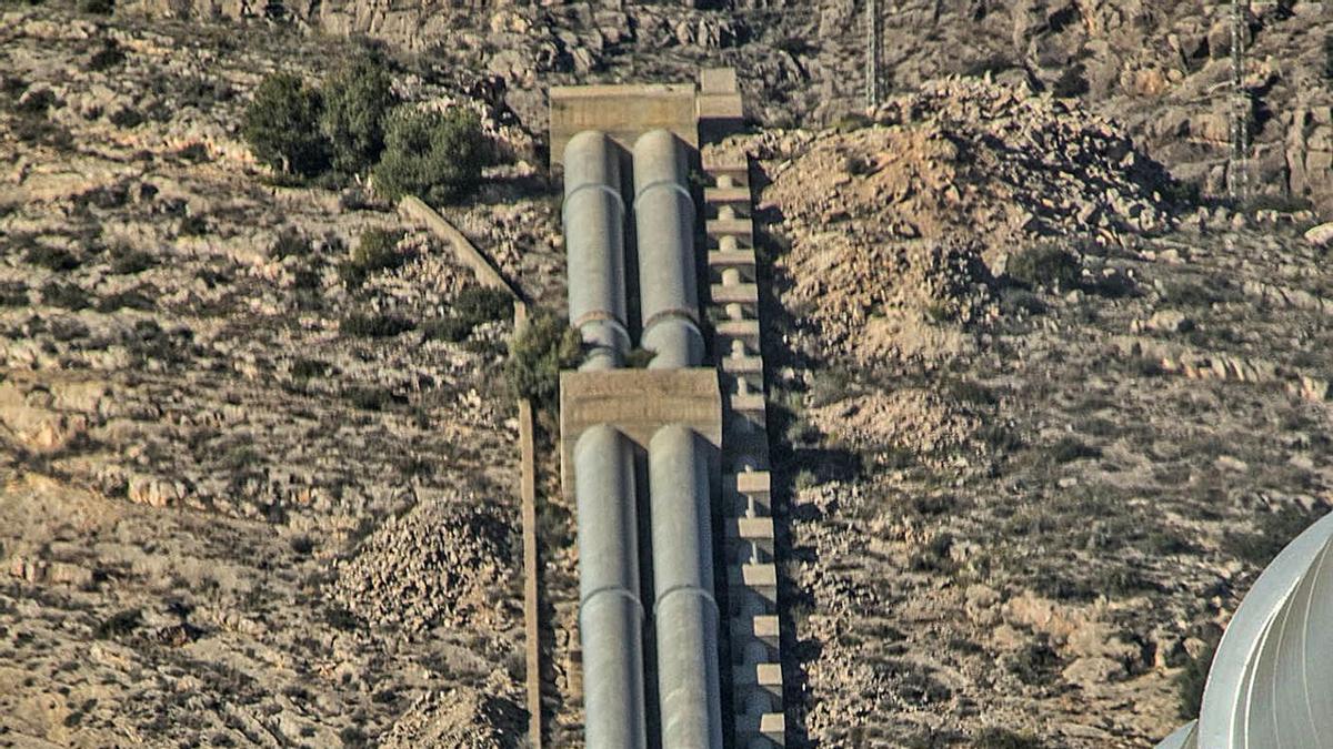 Infraestructura del trasvase Tajo-Segura en la comarca de la Vega Baja. |