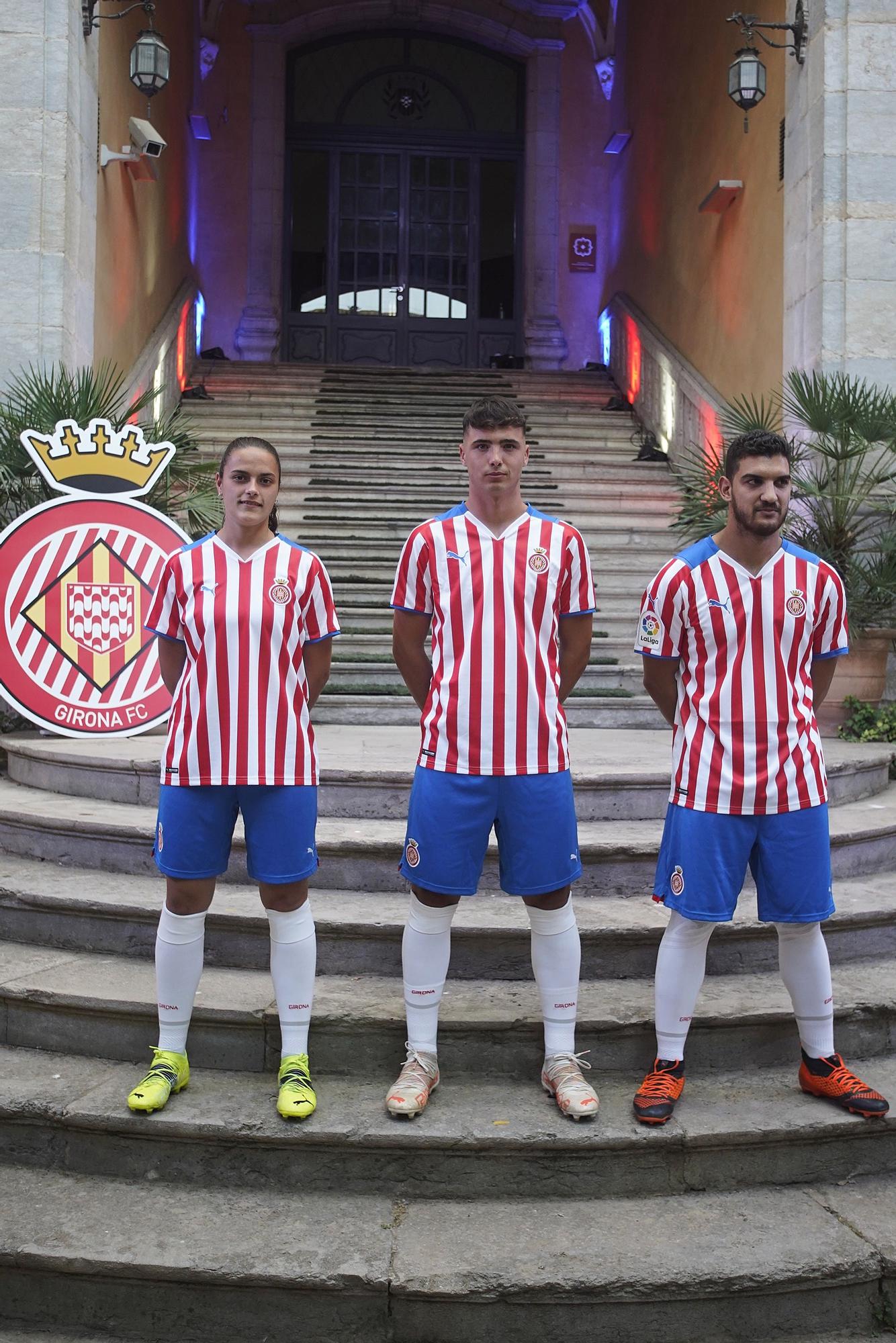 El Girona presenta les equipacions per la temporada 2021-22