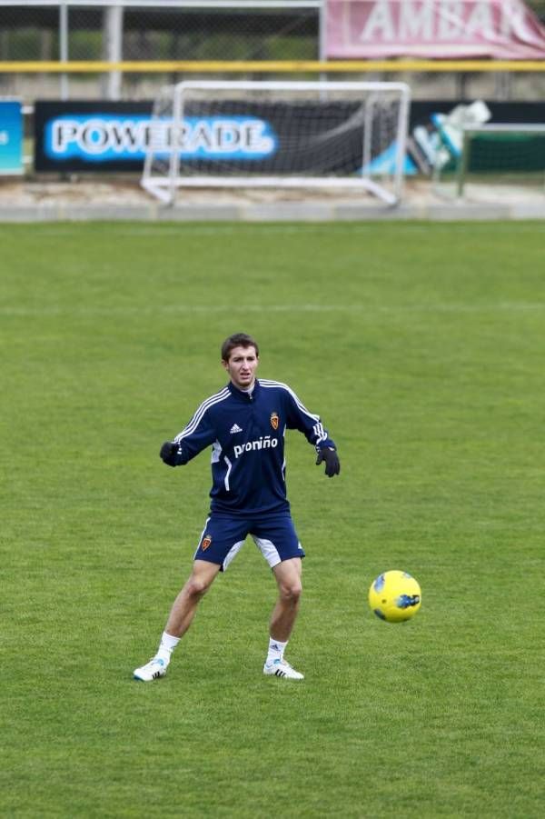 Entrenamiento del lunes del Real Zaragoza