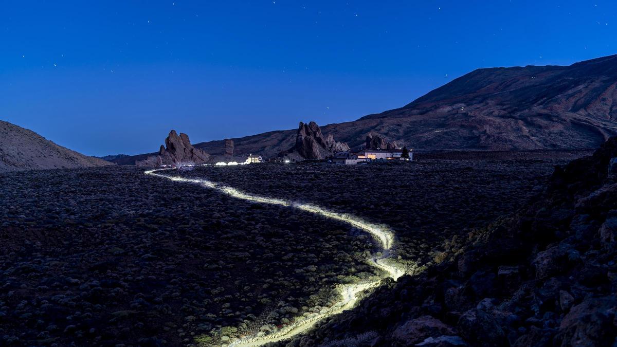 Una espectacular imagen nocturna de una de las últimas ediciones de la prueba