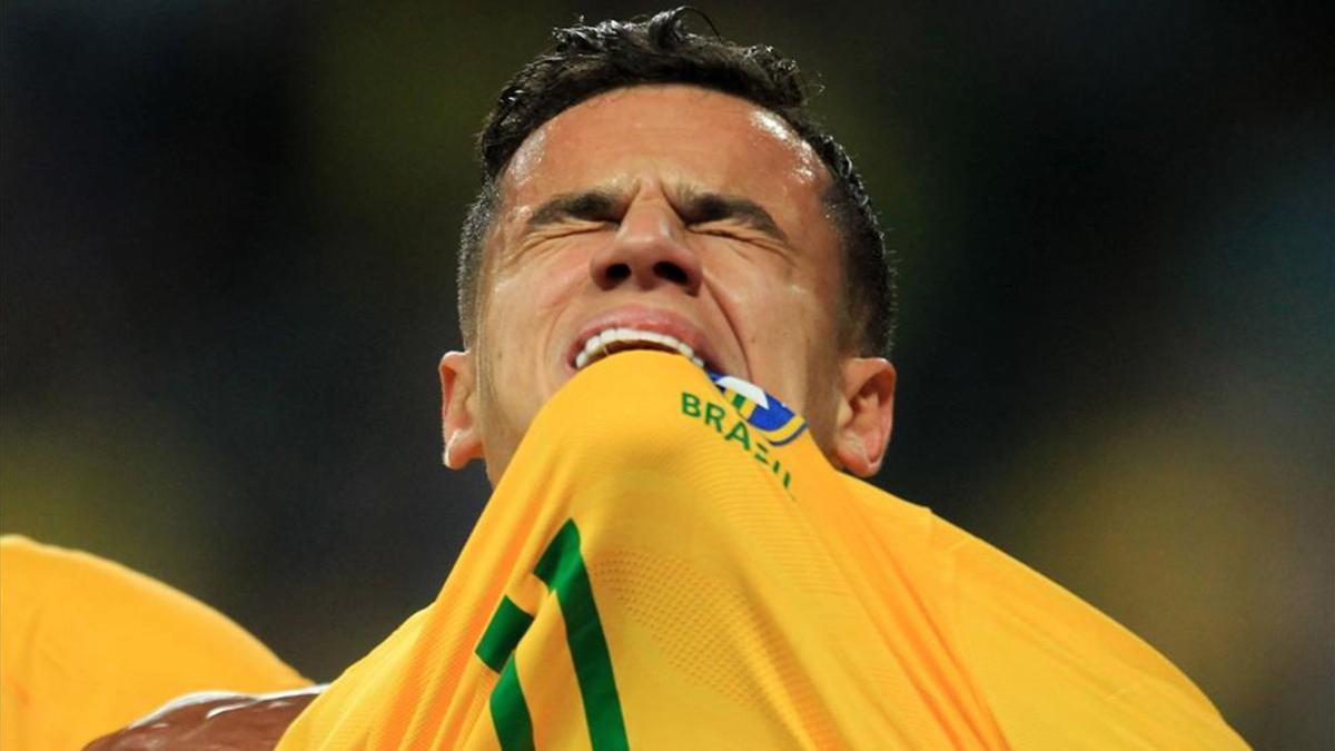 Philippe Coutinho marcó un gol con Brasil ante Ecuador