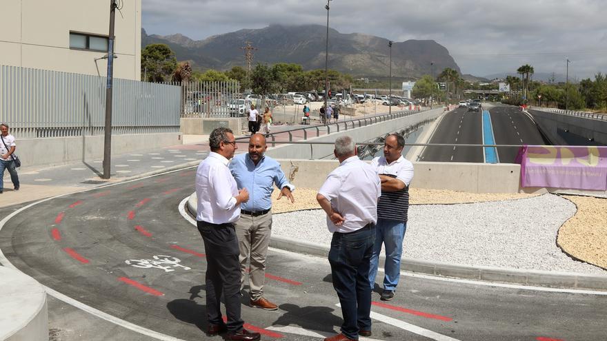 Benidorm desbloquea el acceso a la parte alta de Colonia Madrid al abrir los viales junto al túnel