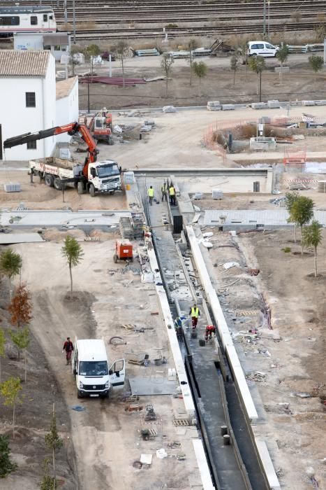 Estado actual de las obras del Parque Central