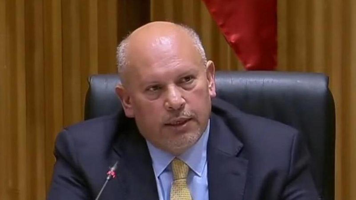 Nervis Villalobos davant de la comissió d’investigació de l’operació Catalunya. al Congrés. | EL PERIÓDICO