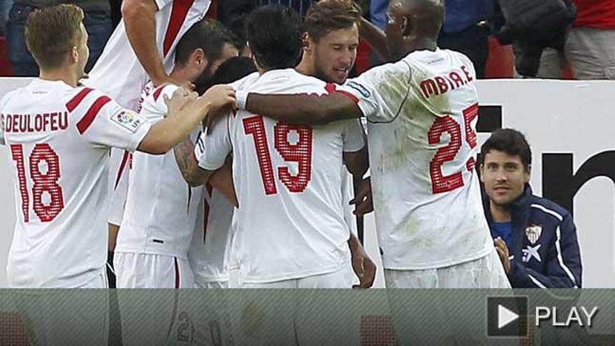 El Sevilla golea al Granada y rompe su mala racha