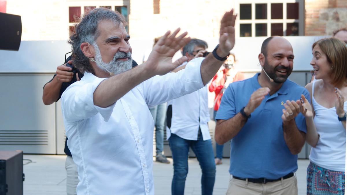 Jordi Cuixart just després de ser indultat.