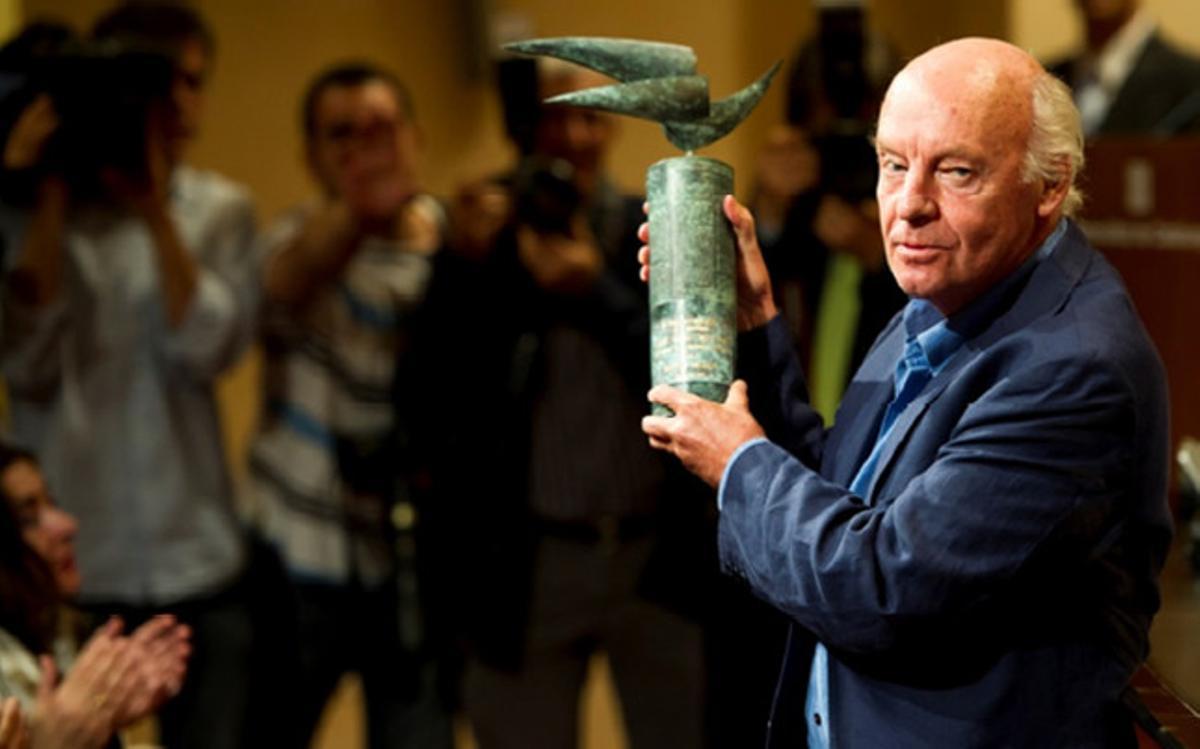 Eduardo Galeano, cuando fue galardonado