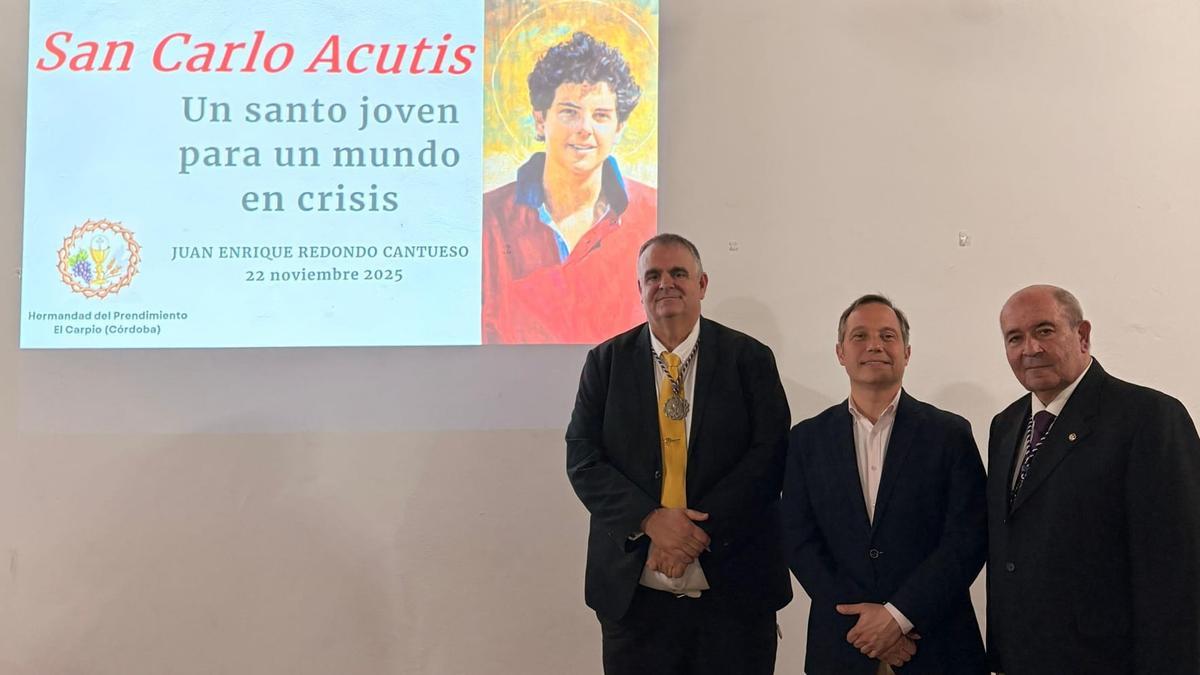Juan Enrique Redondo Cantueso imparte una conferencia sobre San Carlo Acutis.