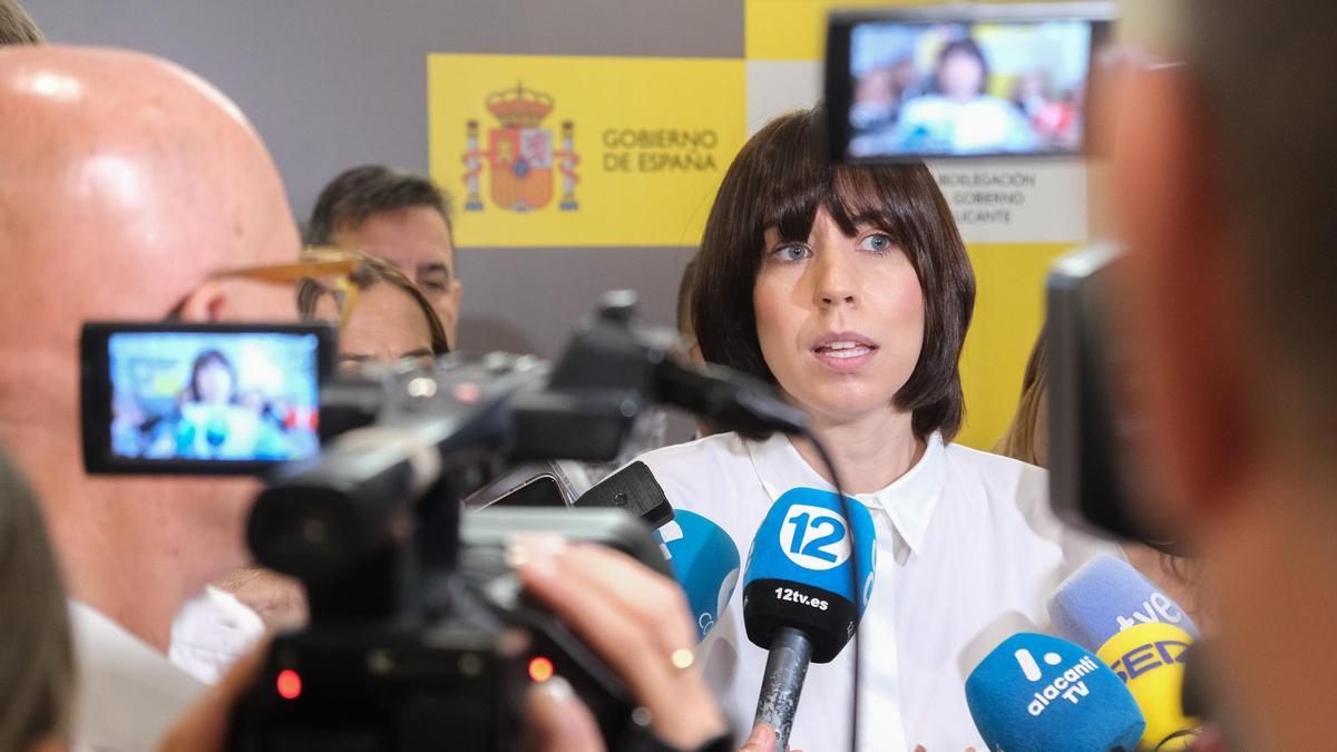 Diana Morant, en un acto en la Subdelegación de Alicante.