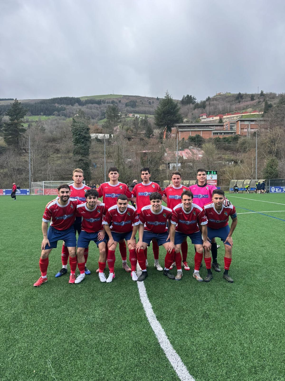 El Narcea antes del partido frente al Avilés.
