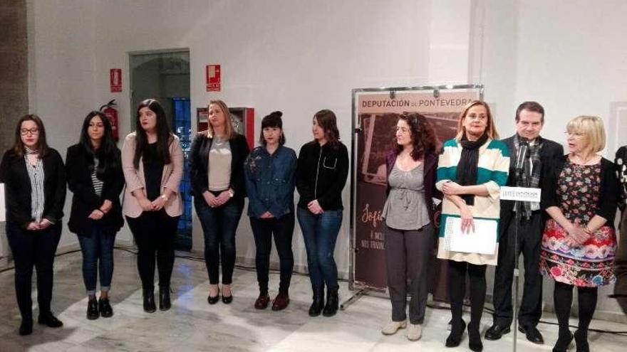 El acto de entrega de los premios, ayer en Pontevedra. // D.P.