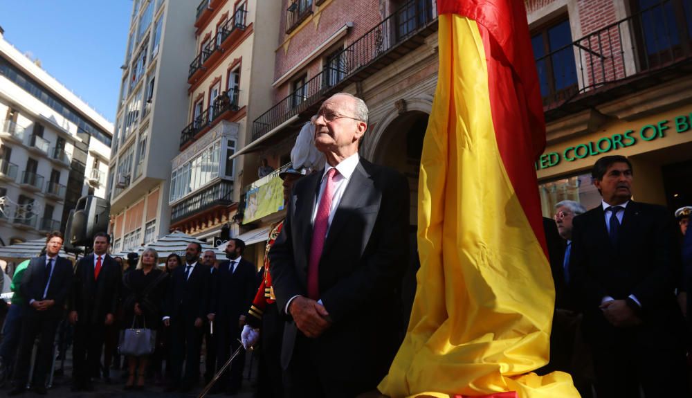 El alcalde Francisco de la Torre ha inaugurado la ceremonia "en un día especial", el 40 aniversario del texto constitucional