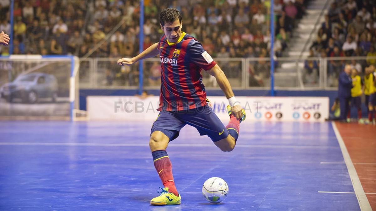 Gabriel, en un encuentro con el Barça