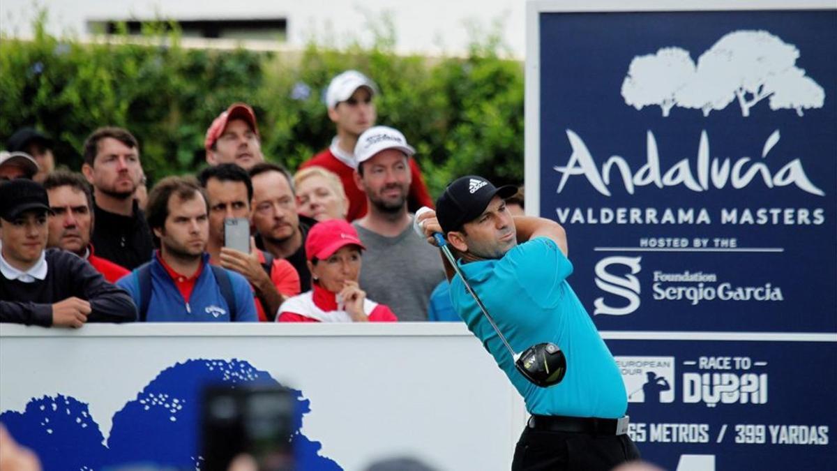 Sergio García tuvo un inicio brillante en el Valderrama Masters