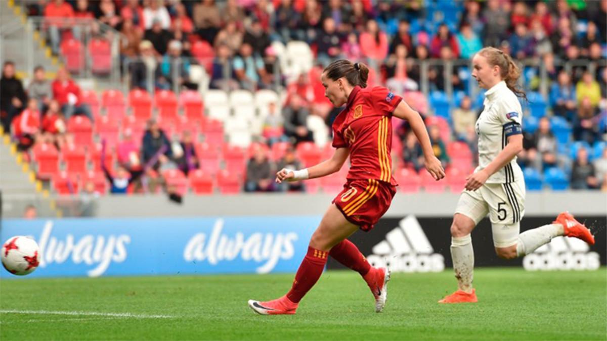 Claudia Pina marcó ocho de los 22 goles de España