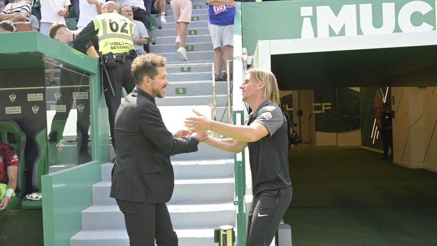 Beccacece, tras la victoria del Elche ante el Atlético: &quot;Ha sido nuestro partido más completo&quot;