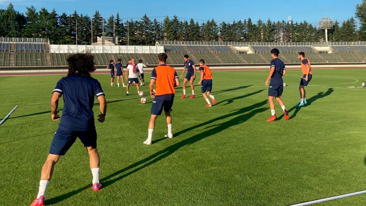 España preparó el partido ante Australia