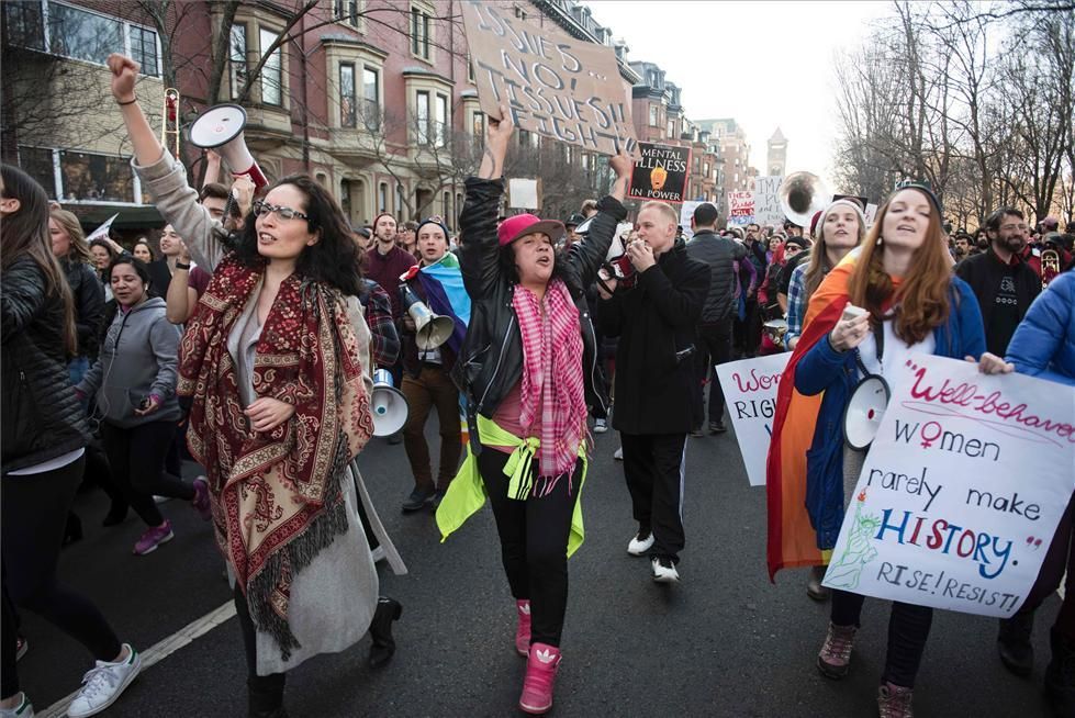 Marcha feminista contra Trump