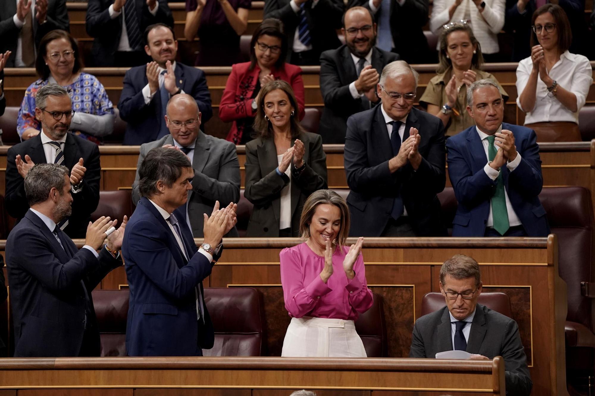 Segunda jornada de la sesión de investidura de Alberto Núñez Feijóo, en imágenes