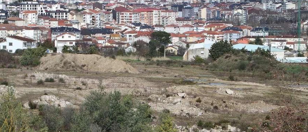 Terrenos en la zona de A Farixa que fueron objeto de la reclamación judicial. // Iñaki Osorio