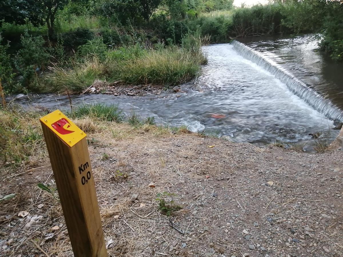 En 2020 se balizó esta ruta sencilla que recorre la ribera del Aranda.