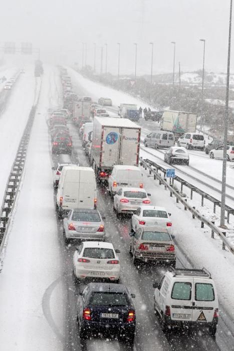 La nieve llega a San Javier, Balsicas y el Campo d