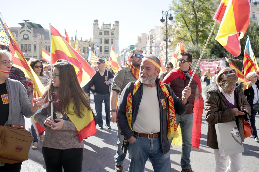 Manifiestación en València contra los 'països catalans'