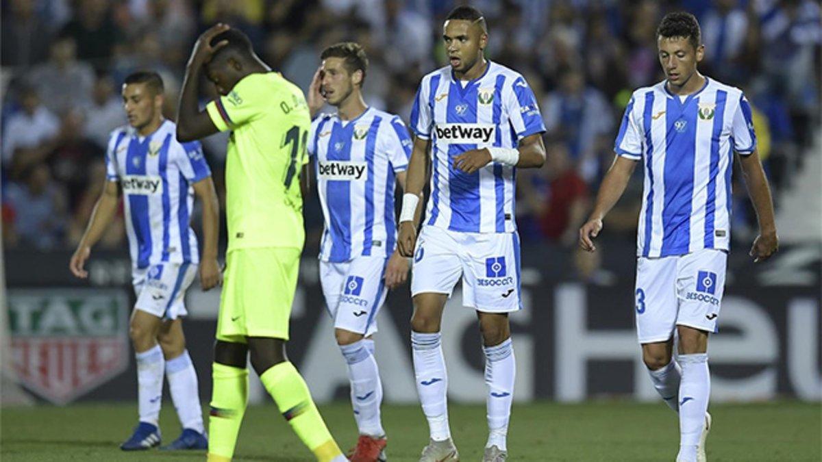 El Leganés pasó por encima del Barça en la segunda parte