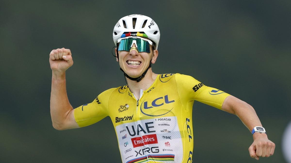 Pogacar se mantiene como líder de la clasificación general del Tour de Francia tras la etapa 14