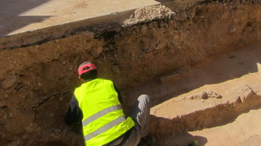 Los trabajos arqueológicos en la red pluvial