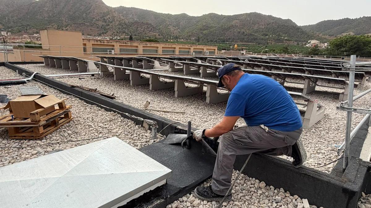 Obras de reconversión climática acometidas en el IES Beniaján.