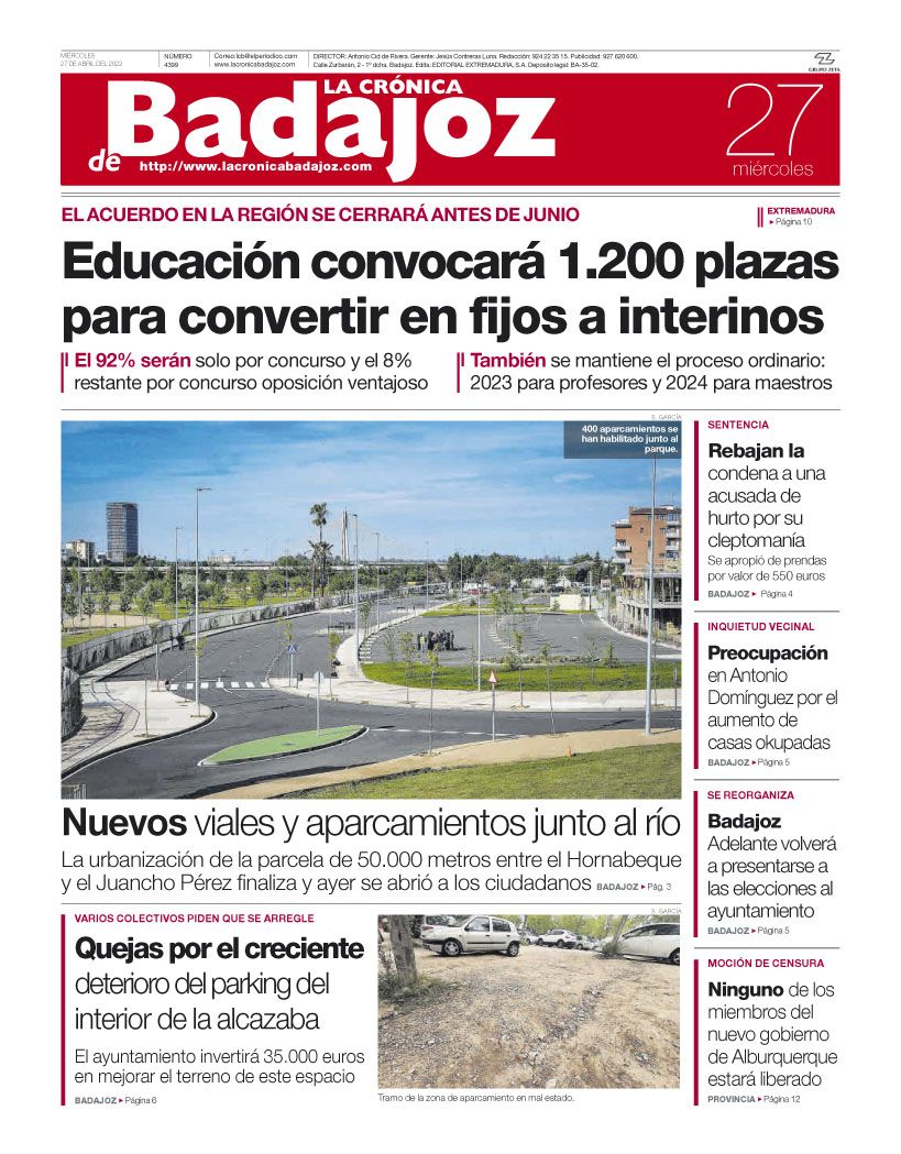 Consulta la portada correspondiente al día 27 de abril del 2022