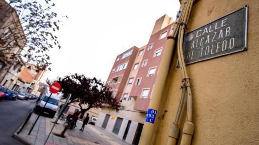 La calle Alcázar de Toledo.